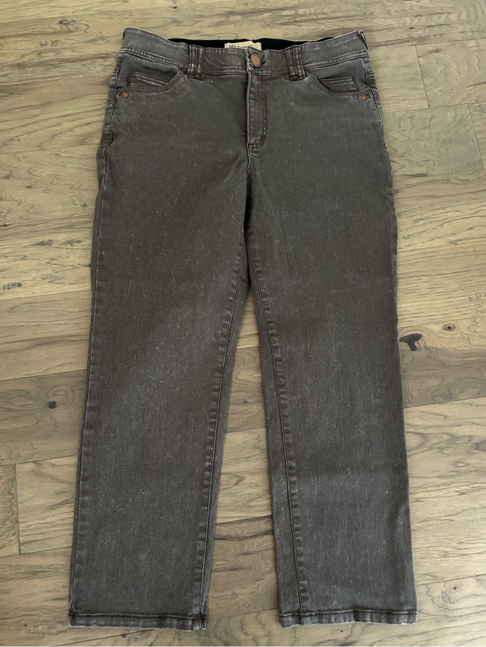 Democracy Ab Technology High Rise Slim Straight Jeans Brown Size 12